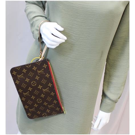 louis vuitton monogram wristlet|Louis Vuitton wallet pouch.